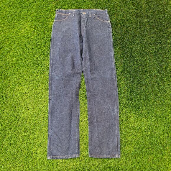 Vintage Wrangler Cowboy Cut 13MWZ Jeans 36x36 (38x37) Blue - Picture 1 of 16